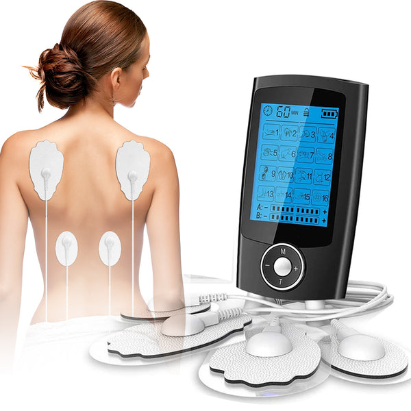 16-Mode TENS EMS Electrostimulation Unit - Dual Output