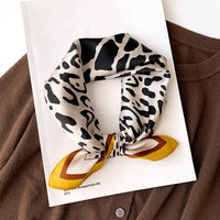 Satin Silk-Feel Square Scarf Women 53x53cm Fashion