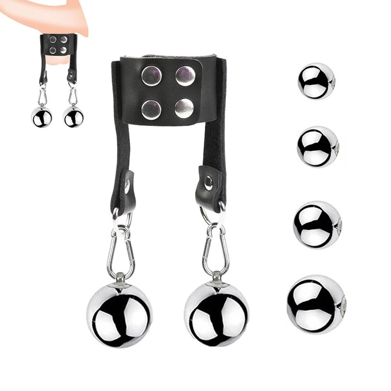Stainless Steel Scrotum Weight Ring Ball Stretcher