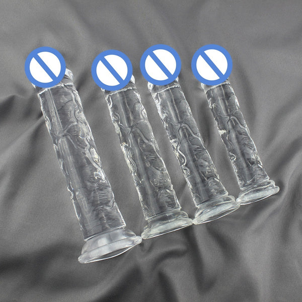Crystal Clear TPE Dildo - Multiple Sizes Available