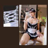 Mens Lace Halter Dress - Fashion Roleplay Costume