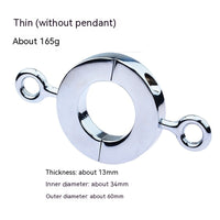Metal Cock Ring Weight Pendant BDSM Ball Stretcher