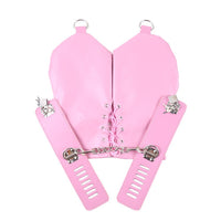 Pink Paw Plush Handcuffs — Sensory Bondage Gloves