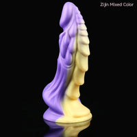 Liquid Silicone Fantasy Dildo - Multi-Color Design