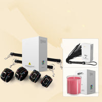 Leather Spreader Bar Bondage Handcuff Ankle Cuff Set