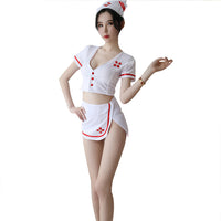 Nurse Costume Lingerie - Polyester Uniform Set
