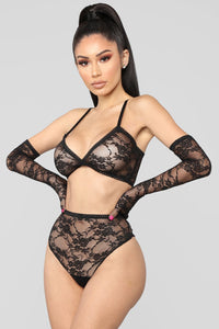 Lace Satin Nightdress - Sexy Babydoll Lingerie