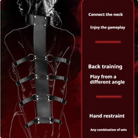 Leather Arm Binder Reverse Prayer Bondage Restraint