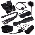 Plush 10-Piece Bondage Set — Beginner's Complete Kit