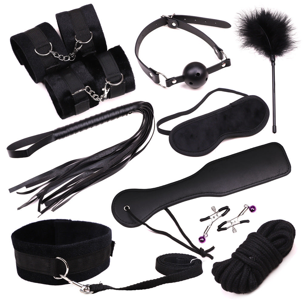 Plush 10-Piece Bondage Set — Beginner's Complete Kit