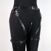 PU Leather Bondage Dress - Nightclub Fetish Wear
