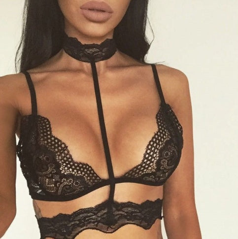 Sheer Mesh Teddy Bodysuit - One Piece