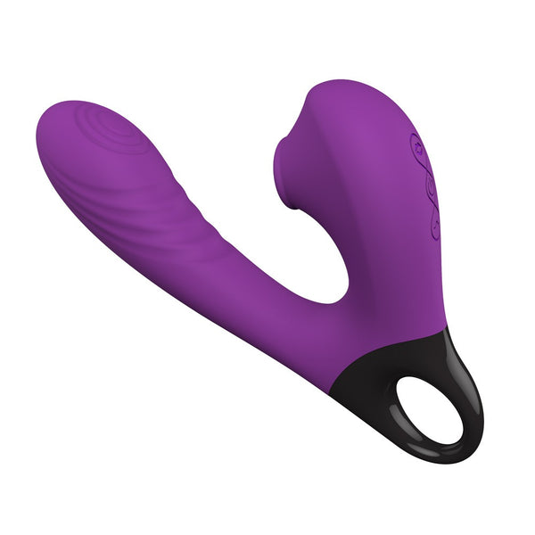 Triple-Action Vibrating Wand — Vibrate, Flap & Suction