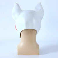 Full Face Leather Mask - Adjustable Bondage Hood