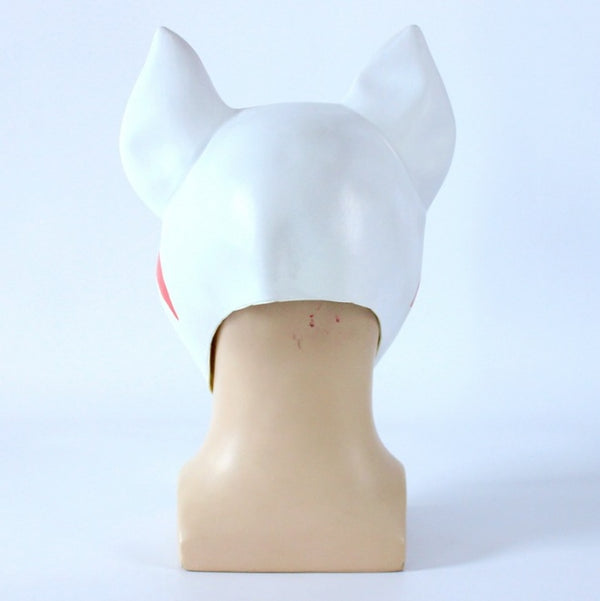 Full Face Leather Mask - Adjustable Bondage Hood