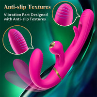 Rabbit Vibrator - Triple Stim 9 Rub 10 Flap 10 Vibe