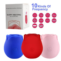Rose Sucking Vibrator Clit Sucker G-Spot USB Rechargeable