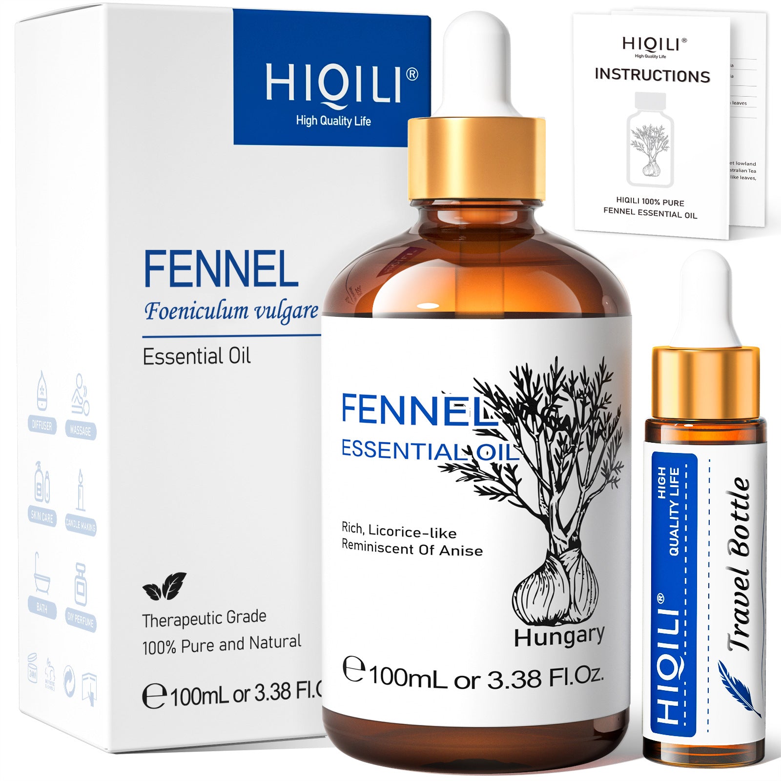 Texture detail of Sensual Massage Oil Essential Oil Aromatherapy 100ml