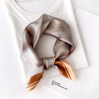 Satin Silk-Feel Square Scarf Women 53x53cm Fashion