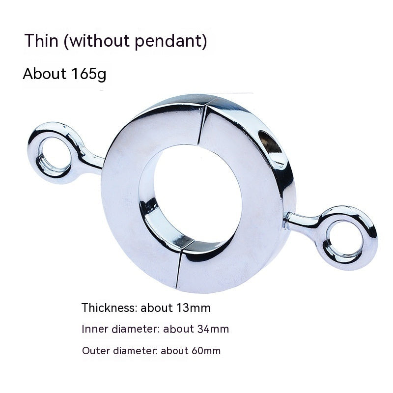 Metal Negative Weight Bearing Heavy Pendant Bondage Device Ring Stimulation