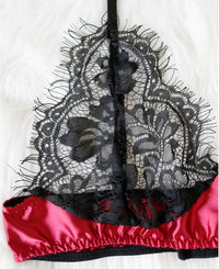 Lace Corset Lingerie Set - Spandex Bustier