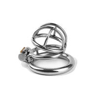 Stainless Steel Male Chastity Cage - Birdcage Lock