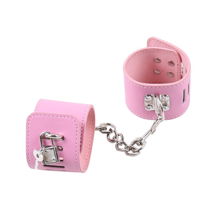 Pink Paw Plush Handcuffs — Sensory Bondage Gloves