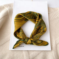 Satin Silk-Feel Square Scarf Women 53x53cm Fashion