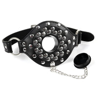Silicone O-Ring Gag with PU Leather Strap BDSM