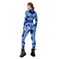 Game Costume Jumpsuit - Milk Silk Mechanical Print