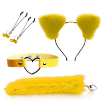Fox Tail & Ears Cosplay Set — Metal Plug 4-Piece Kit