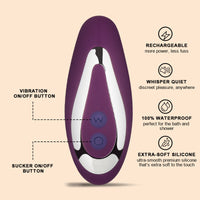 Mini Bullet Vibrator - 10 Modes Silent & Discreet