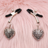 Nipple Clamps & Anal Plug Set - Chain Link w/Lube