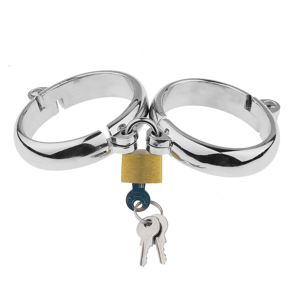 Sex Products Metal Handcuffs Foot Cuffs Oval Handcuffs Foot Shackles Sm Sex Products For Men And Women Tie Hands Toys