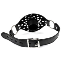 Silicone O-Ring Gag with PU Leather Strap BDSM