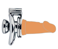 Silicone Dildo Head Stainless Steel Chastity Lock Men SM