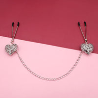 Nipple Clamps & Anal Plug Set - Chain Link w/Lube