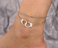 Handcuff Anklet Bracelet Korean Style Silver Alloy Women