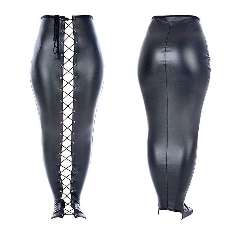 PU Leather Bondage Leggings - Full Body Restraint