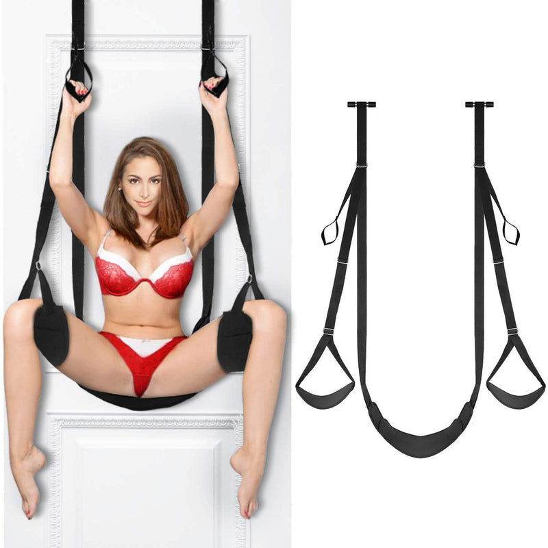 Sex Swing with Leg Restraints and Cushioned Support