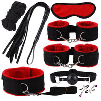 Nylon 11-Piece Bondage Set Couples BDSM Kit Restraints