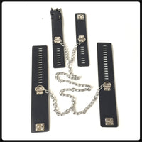 PU Leather Hand & Foot Cuffs - Adjustable Restraints