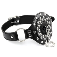 Silicone O-Ring Gag with PU Leather Strap BDSM