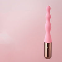 Silicone Vibrating Beads Dildo 10 Frequency Rear Play