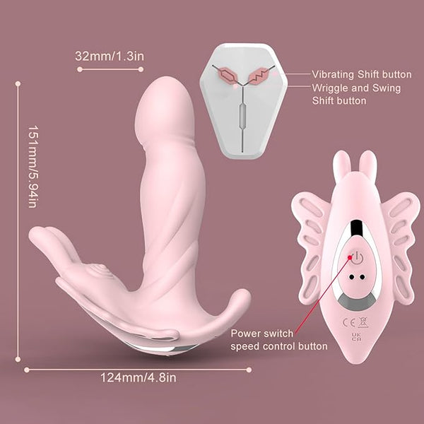 G-Spot Wearable Butterfly Vibrator Remote 9 Modes Panties