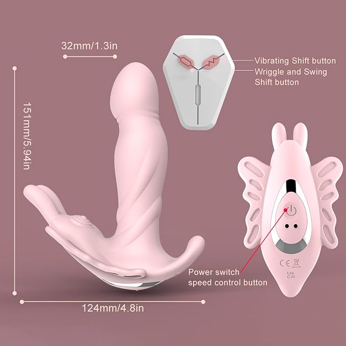 G-Spot Wearable Butterfly Vibrator Remote 9 Modes Panties