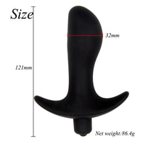 10-Speed Silicone Anal Plug - Rechargeable Vibrator