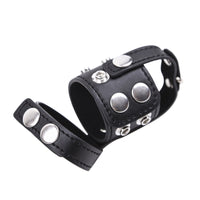 Metal Leather Bondage Extension Set Mens Restraint