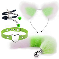 Fox Tail & Ears Cosplay Set — Metal Plug 4-Piece Kit