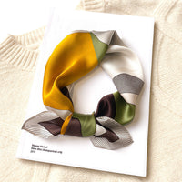 Satin Silk-Feel Square Scarf Women 53x53cm Fashion